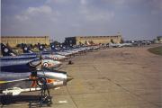 The flight line at RAF Leconfield in October 1964