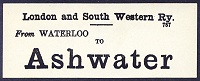 Ashwater Luggage Label