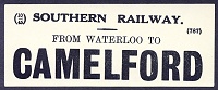 Camelford Luggage Label