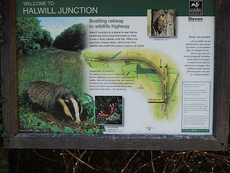 Halwill Nature Reserve board