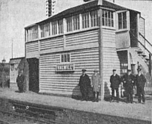 Halwill Signalbox and Station Staff