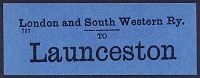 Launceston Luggage Label