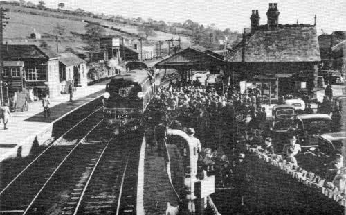 Launceston Station in 1945