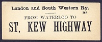 St Kew Highway Luggage Label